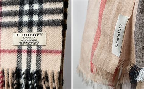 is a burberry scarf real